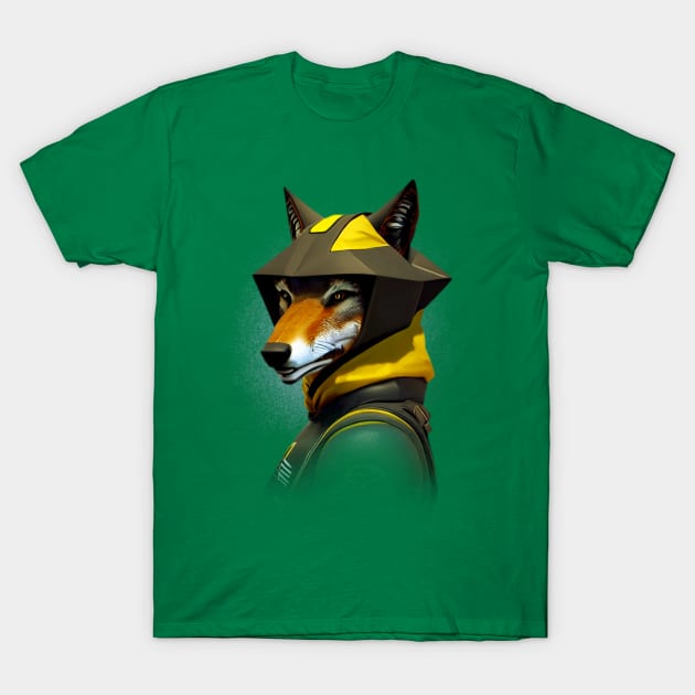 Fantasy Coyote T-Shirt by BAJAJU